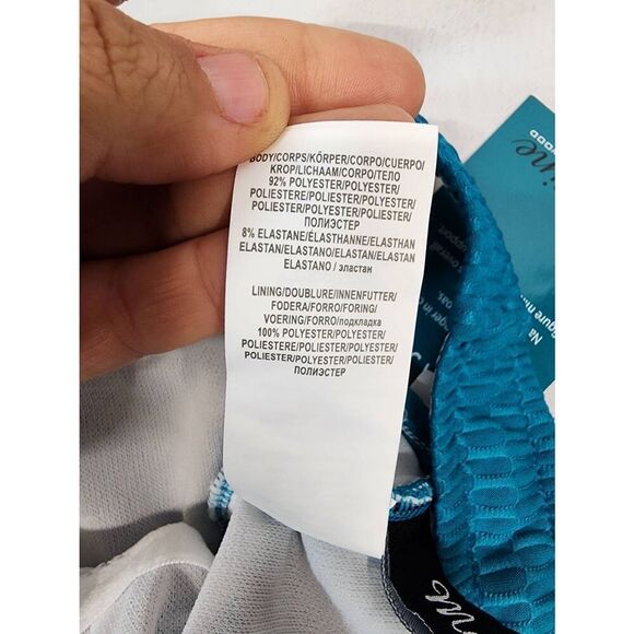 Maxine of Hollywood Textured Spa Shirred Front Girl Leg One Piece Women's 14 Swi - Picture 8 of 8